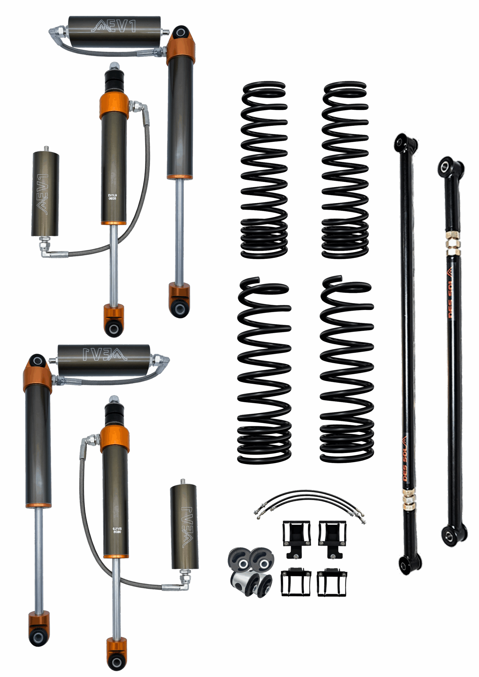 NXT-GEN EV1L50 – 50mm Overlanding Suspension Lift Kit Pack 4 – Jimny Gen 3