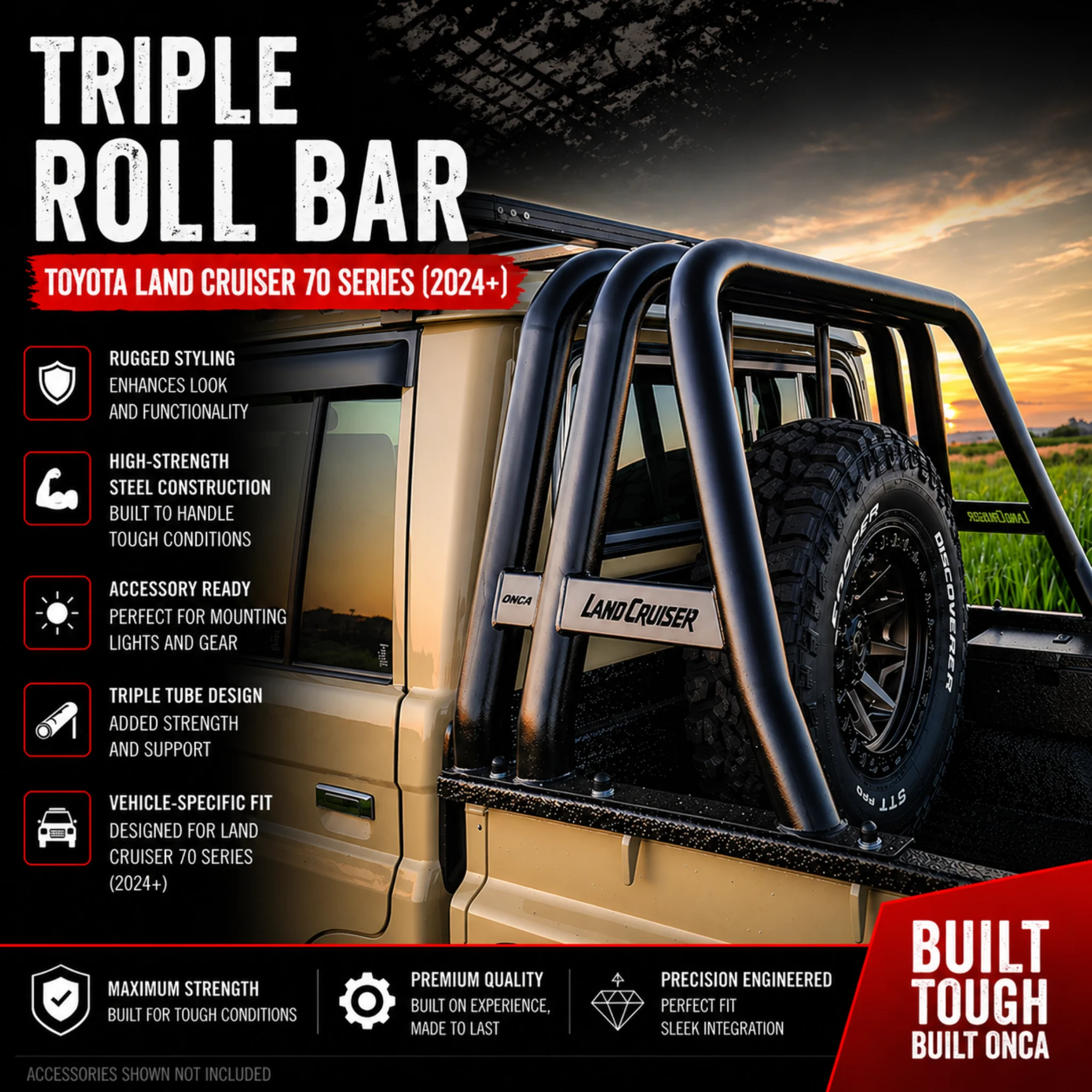 Triple Roll Bar (70 Series 2024+)