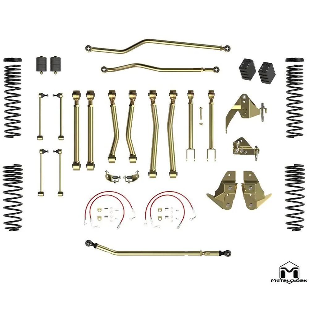 King Shocks and Metalcloak Combo – 4.5″ Game-Changer Suspension & Lift Kit (Jeep JK)