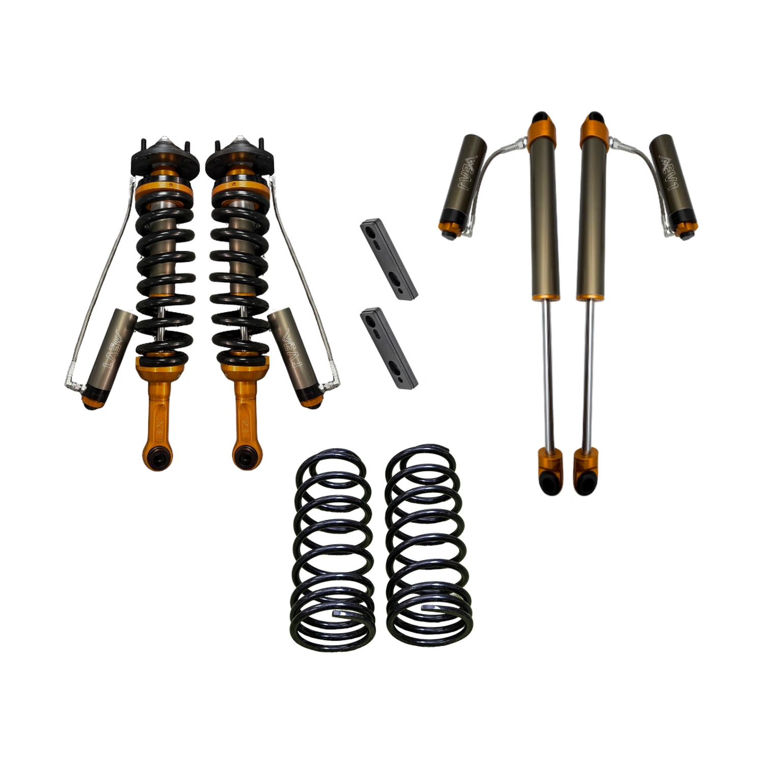 Toyota Fortuner EV1 Adjustable Overlanding Suspension Kit – Pack 3